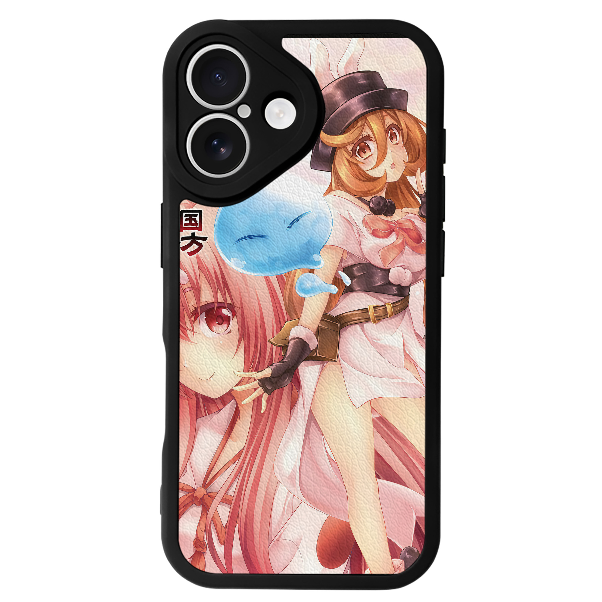 （画像用） 転スラ Regarding Reincarnated to Slime 【iPhone 16シリーズ対応】シリコンスマホケース（レザー調） 材質：シリコン